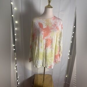 Caramela Relaxed Pink and Yellow Blouse